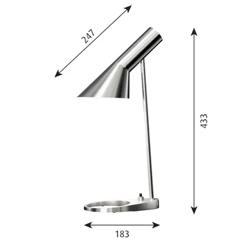 AJ MINI bordslampa - Rostfritt stål polerad - Louis Poulsen