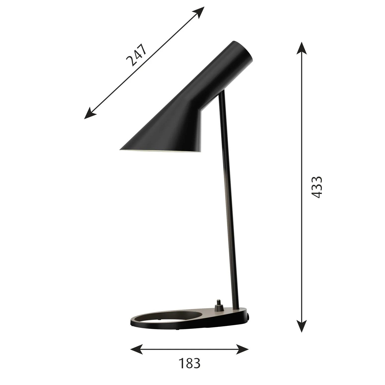 AJ MINI bordslampa, Svart Louis Poulsen