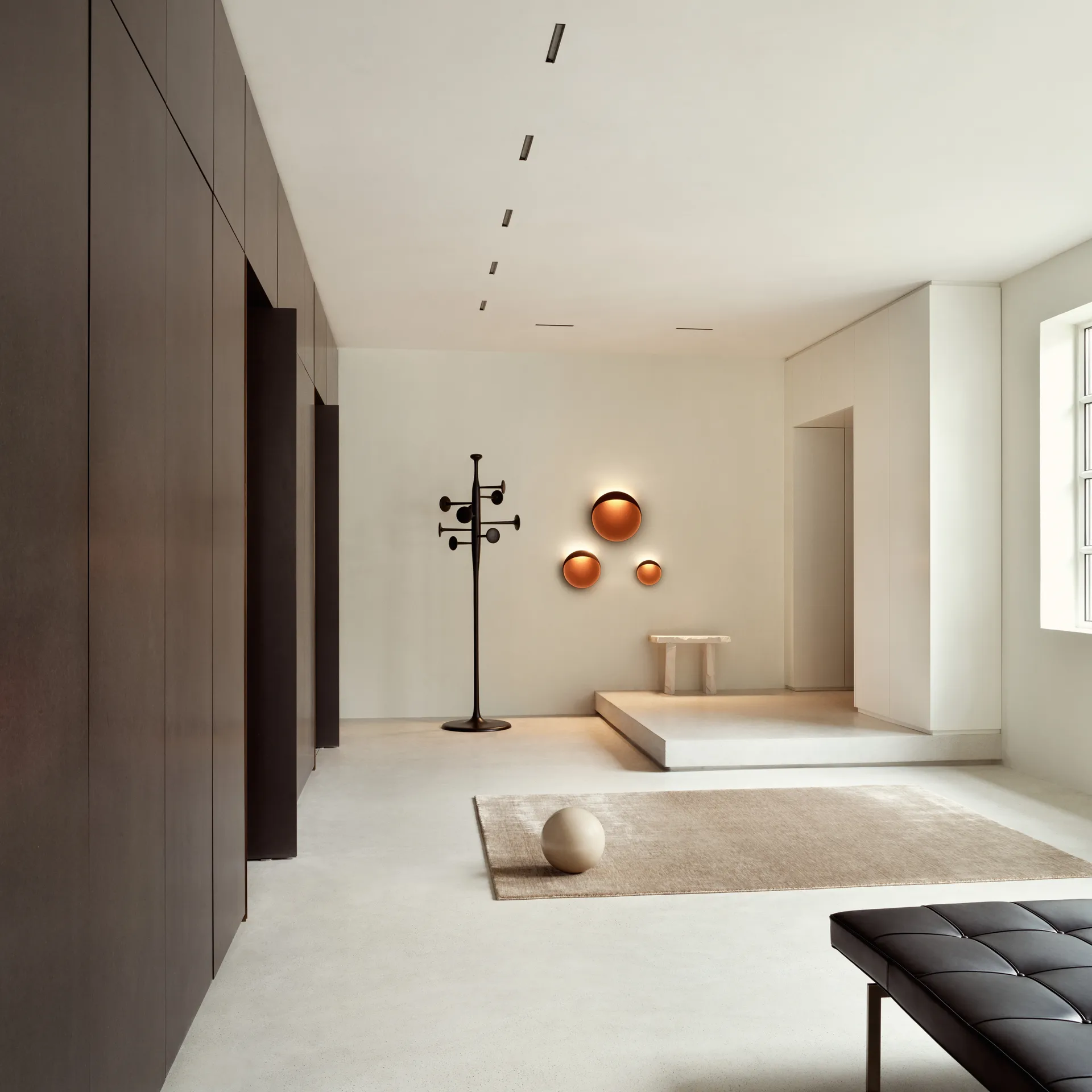 Flindt vägglampa Ø40 cm, Corten Louis Poulsen