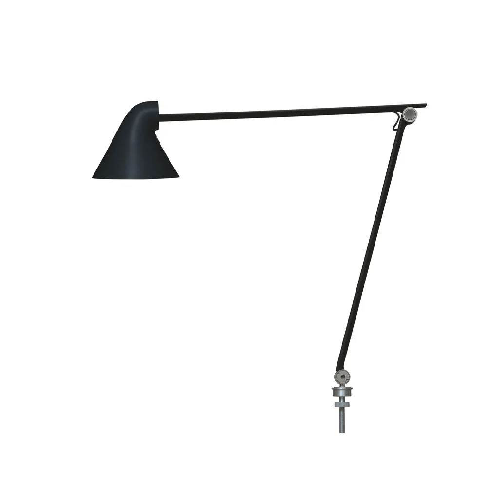 NJP skrivbordslampa, Svart, stift ø10 cm, 3000k Louis Poulsen