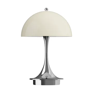 Panthella 160 Portable v3 bordslampa - Chrome opal beige - Louis Poulsen