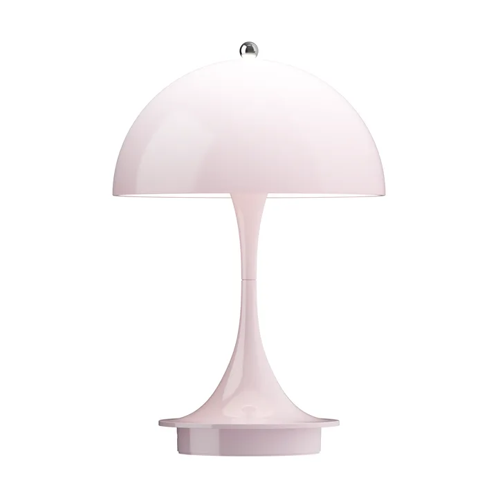 Panthella 160 Portable v3 bordslampa - Opal pale rose - Louis Poulsen