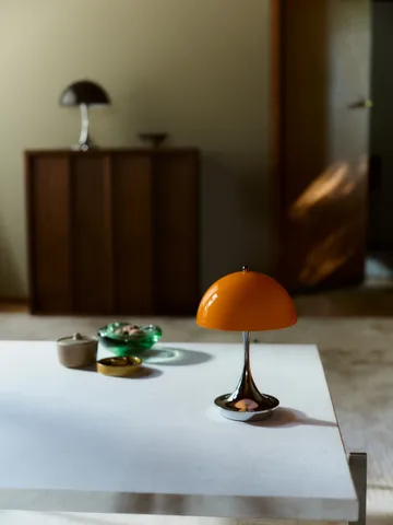 Panthella 160 Portable v3 bordslampa - Original Opal Orange - Louis Poulsen