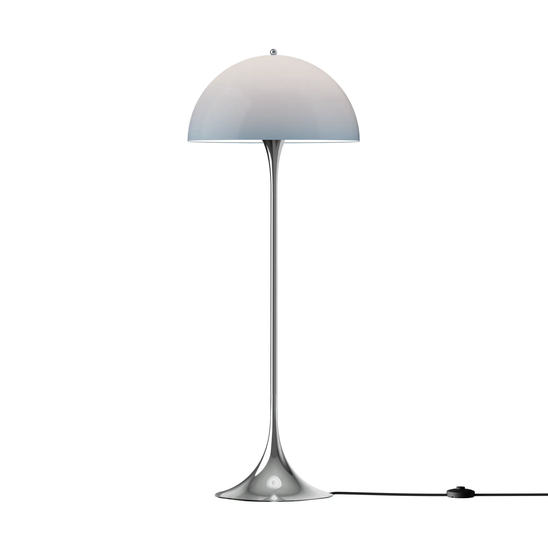 Panthella 500 golvlampa, Original opal blue grey Louis Poulsen