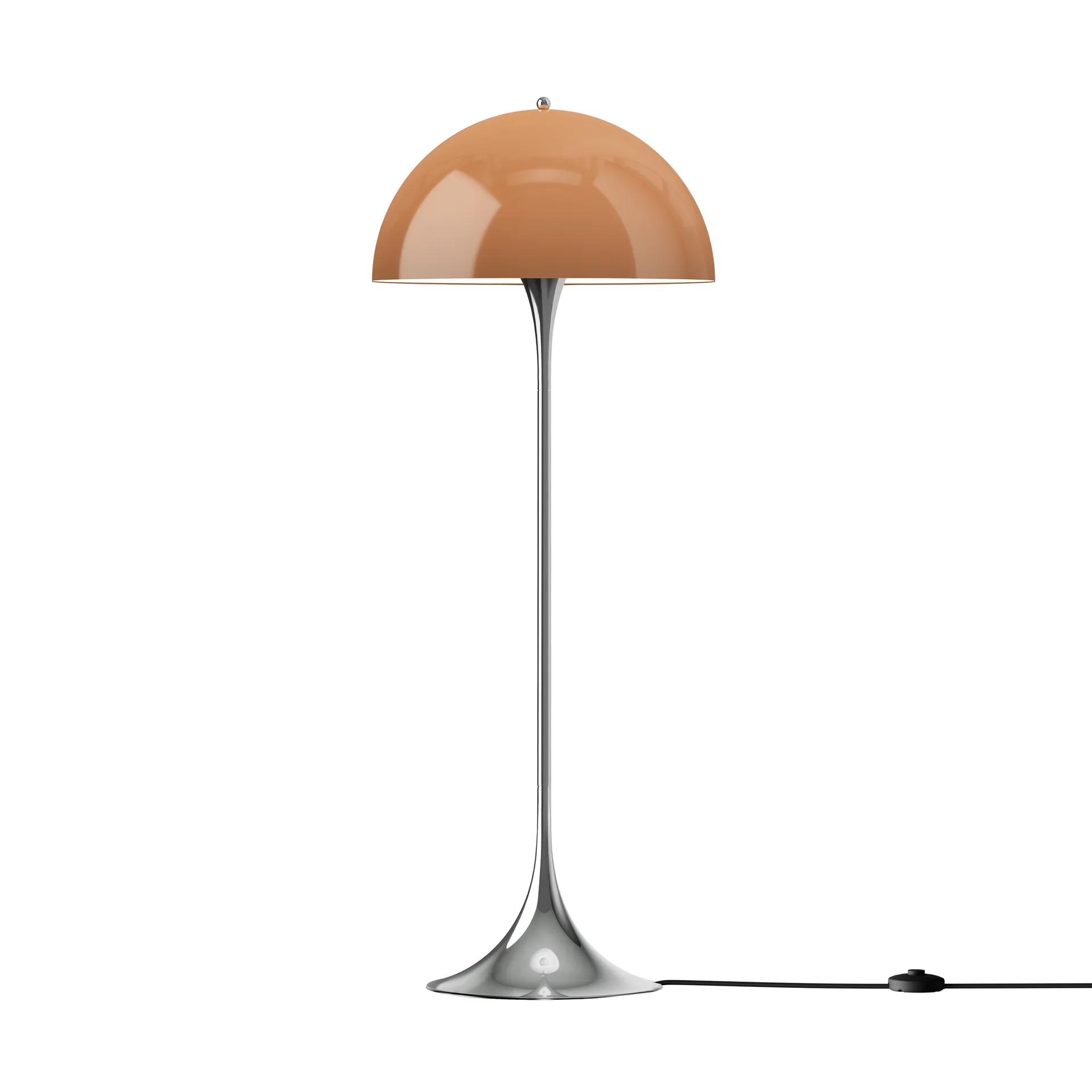 Panthella 500 golvlampa, Original opal brown Louis Poulsen