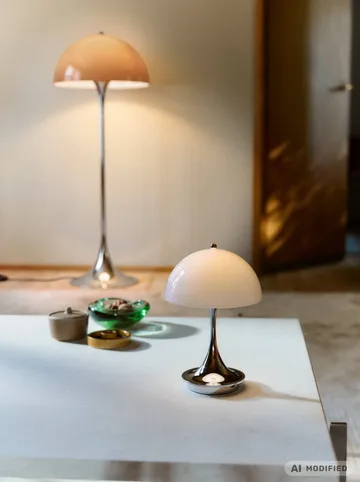 Panthella 500 golvlampa - Original opal brown - Louis Poulsen