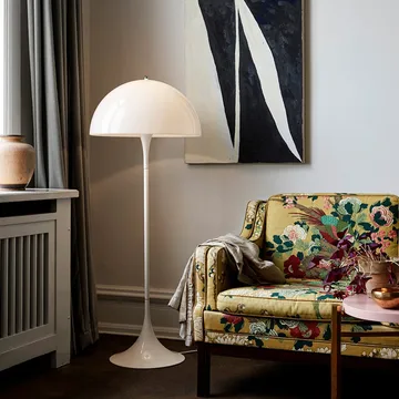 Panthella golvlampa - Vit akryl - Louis Poulsen
