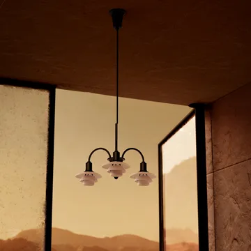 PH 1/1 Chandelier Centenary Edition ljuskrona - Brass-dusty terracotta, 3 armar - Louis Poulsen