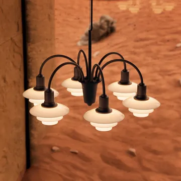 PH 1/1 Chandelier Centenary Edition ljuskrona - Brass-dusty terracotta, 6 armar - Louis Poulsen