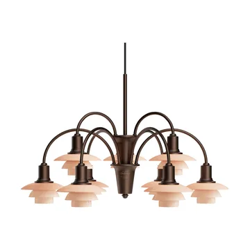 PH 1/1 Chandelier Centenary Edition ljuskrona - Brass-dusty terracotta, 9 armar - Louis Poulsen