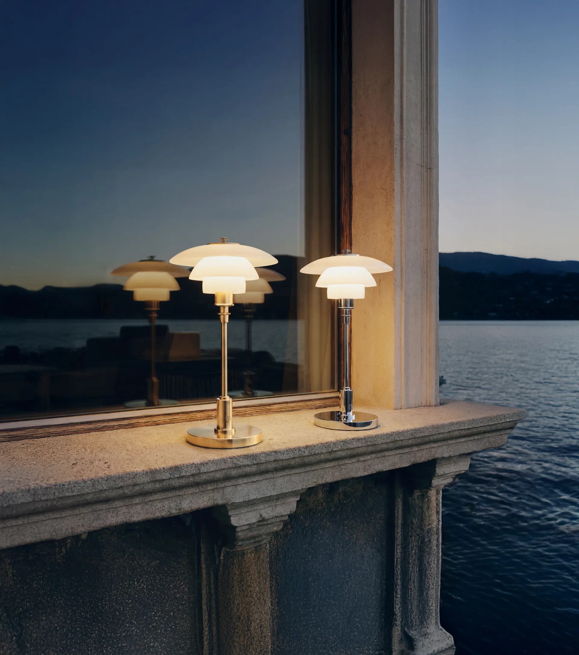 PH 1/1 portabel bordslampa, Krompläterad Louis Poulsen