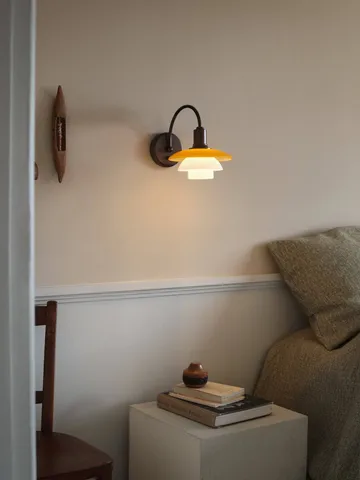 PH 2/2 Centenary Edition vägglampa - Amber-opal white, fast installation - Louis Poulsen