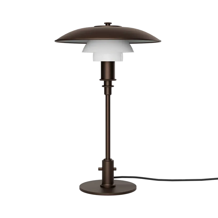 PH 3/2 Luna bordslampa - Aged brass-opalglas - Louis Poulsen