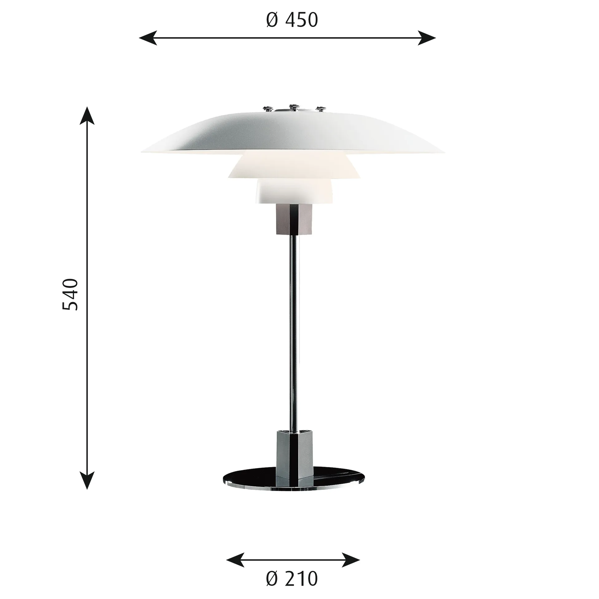 PH 4/3 bordslampa, Vit Louis Poulsen