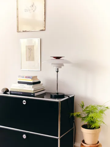 PH 80 bordslampa - Vit opal, krompläterad - Louis Poulsen