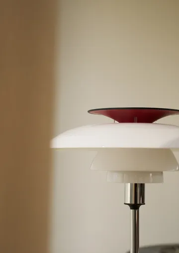 PH 80 bordslampa - Vit opal, krompläterad - Louis Poulsen