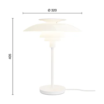 PH 80 bordslampa - Vit opal, vit - Louis Poulsen
