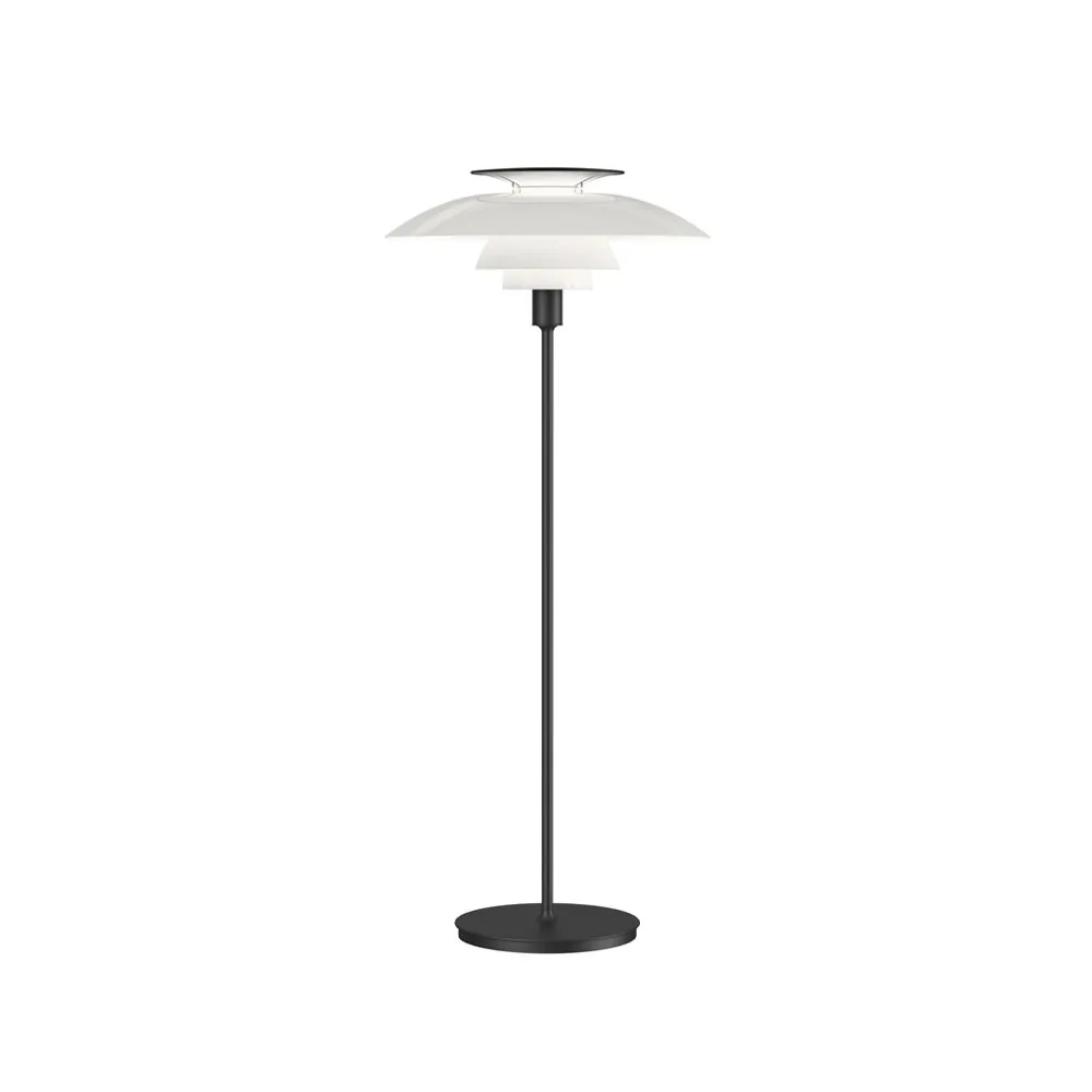 PH 80 dimbar golvlampa, Svart, vit opal akryl Louis Poulsen