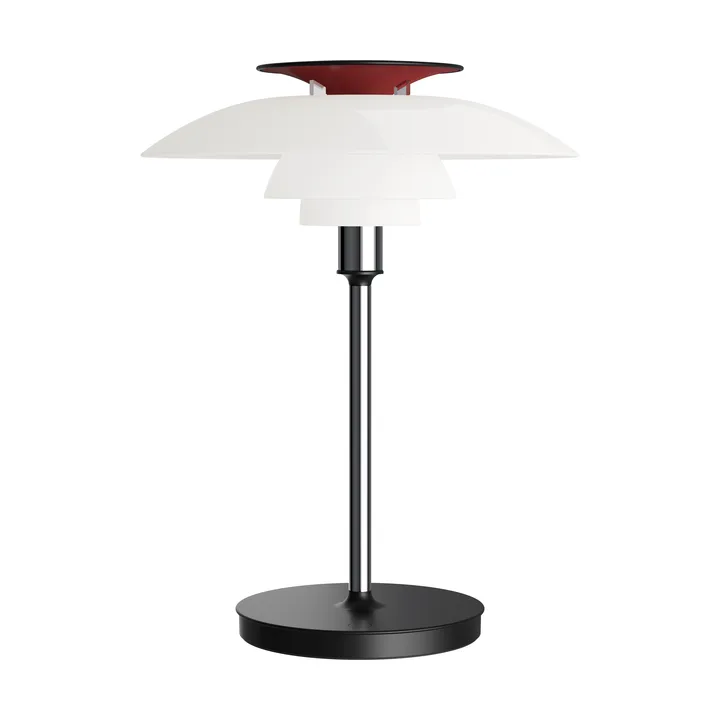 PH 80 portabel bordslampa - Vit opal, krompläterad - Louis Poulsen