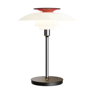 PH 80 portabel bordslampa - Vit opal, krompläterad - Louis Poulsen