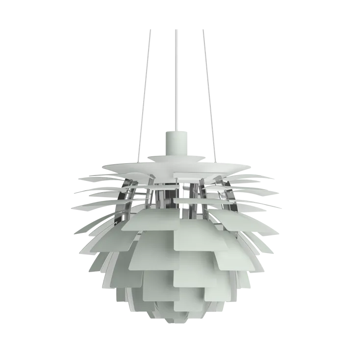 PH Artichoke pendel Ø48 cm - Dusty green-high lustre chrome plated - Louis Poulsen