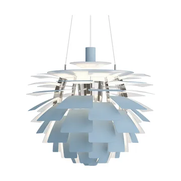 PH Artichoke pendel Ø60 cm - Dusty blue-high lustre chrome plated - Louis Poulsen