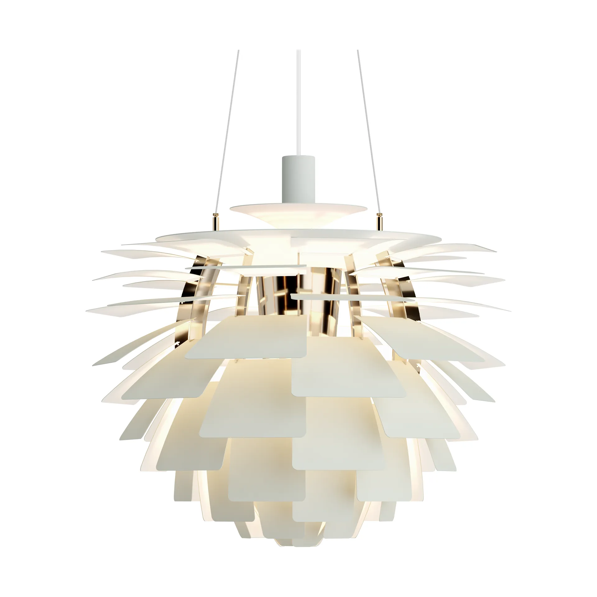 PH Artichoke pendel Ø60 cm, Dusty green-brass metallised Louis Poulsen