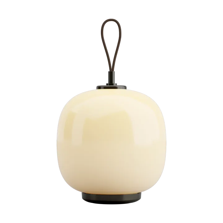 VL45 Radiohus portabel lampa Ø17,5 cm - Brass-pale yellow glass - Louis Poulsen