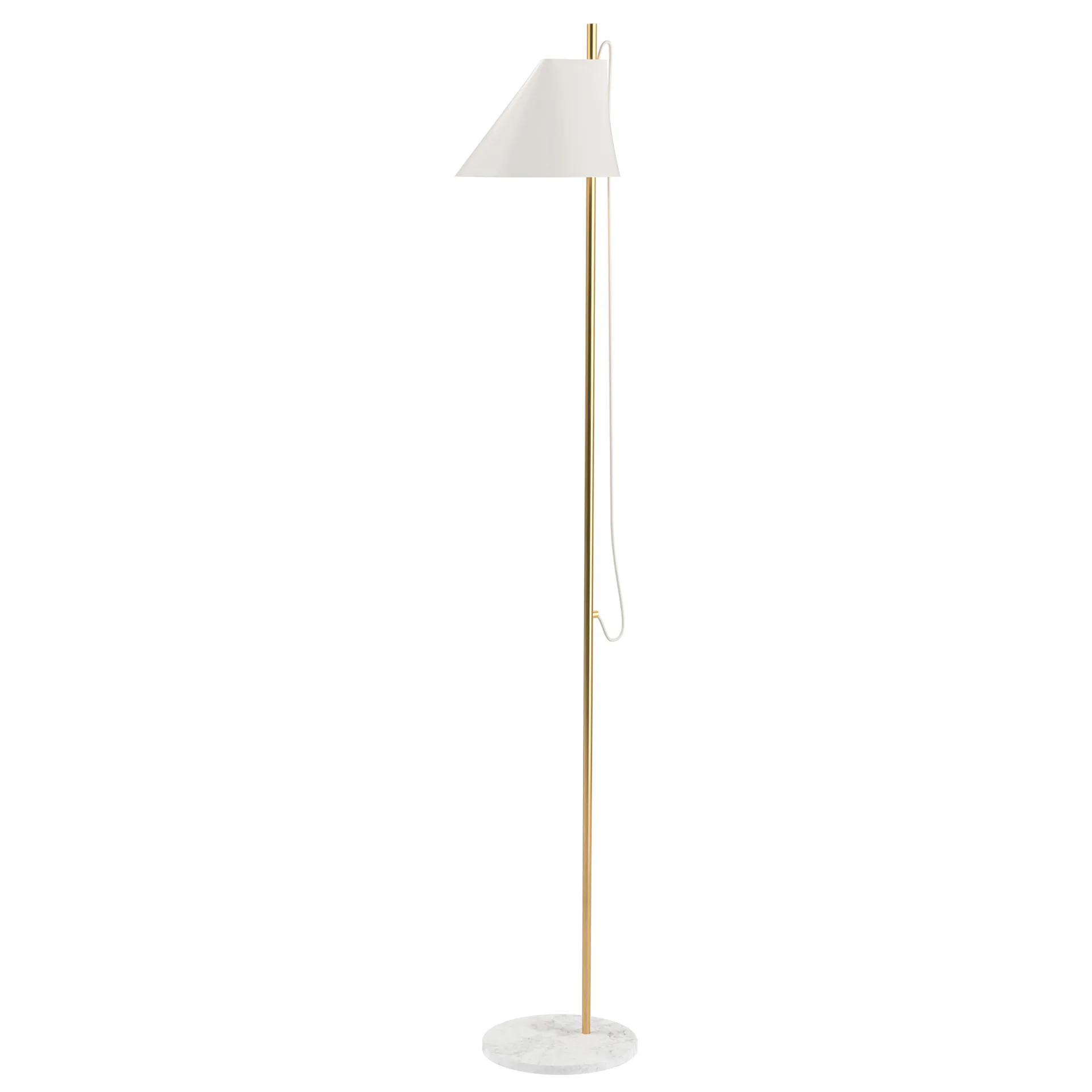 Yuh golvlampa, Vit-mässing Louis Poulsen