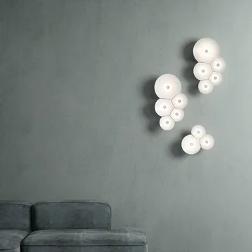Bulbullia vägglampa - vit - Luceplan