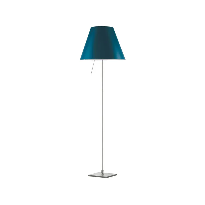 Costanza D13 t.i.f. golvlampa - petroleum blue - Luceplan