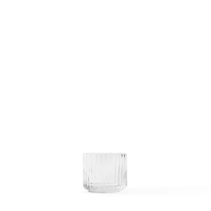Ljuslykta glas Ø6,7 cm - Klar - Lyngby Porcelæn