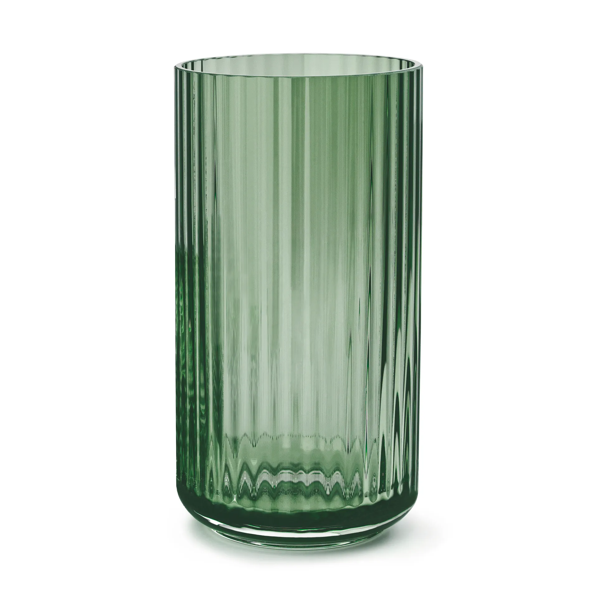 Lyngby vas glas grön, 20 cm Lyngby Porcelæn