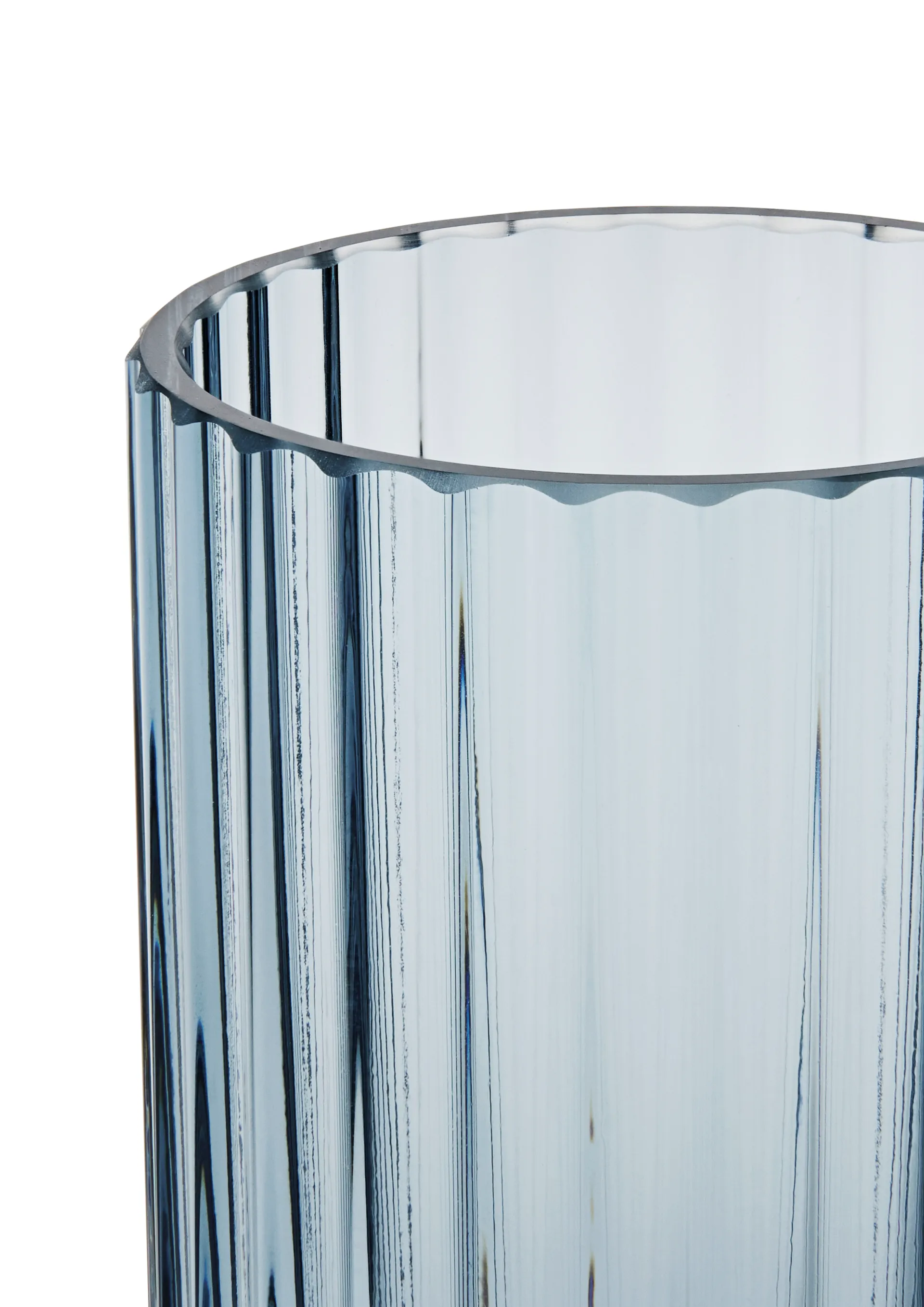 Lyngby vas glas midnattsblå, 12,5 cm Lyngby Porcelæn