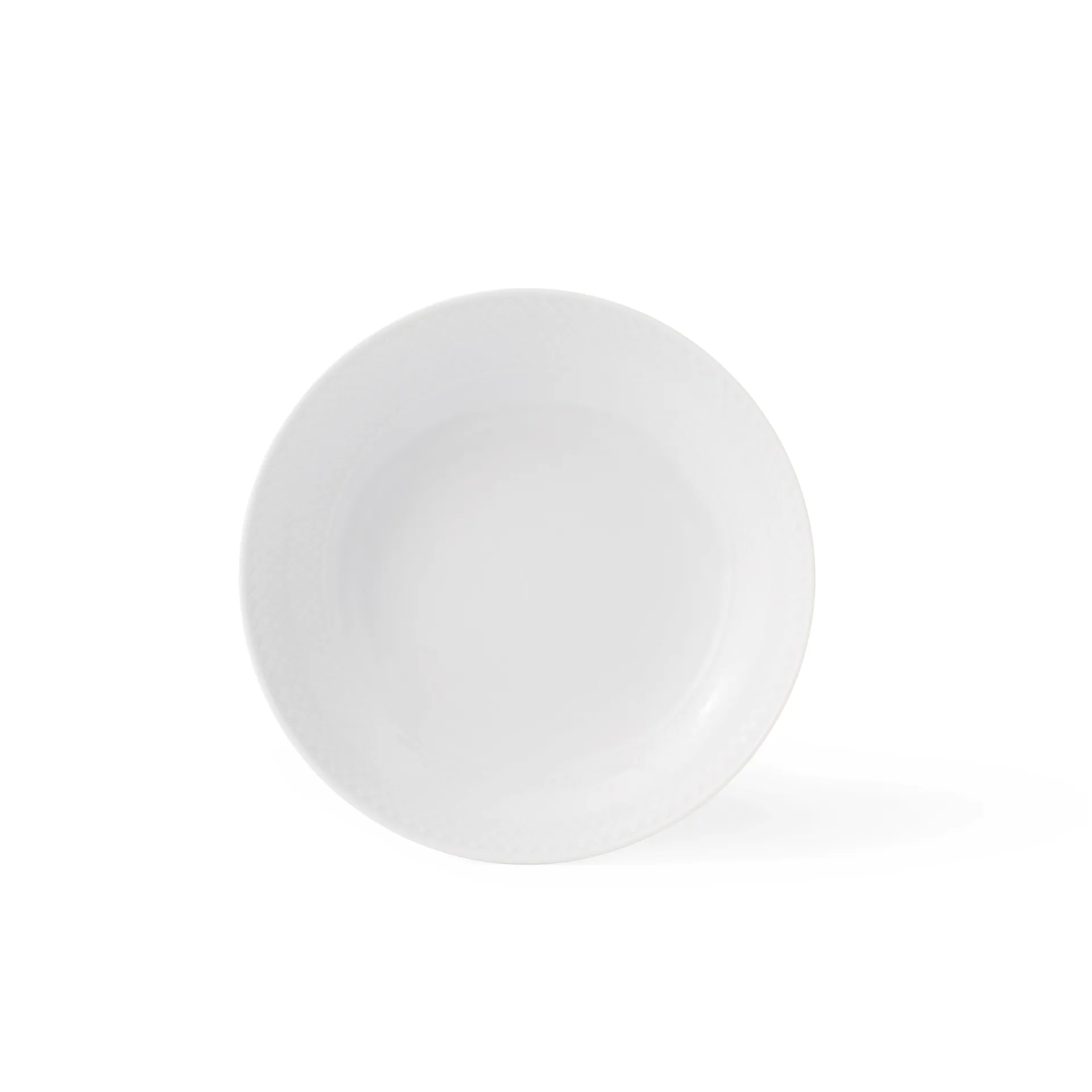 Rhombe djup tallrik vit, Ø 20 cm Lyngby Porcelæn