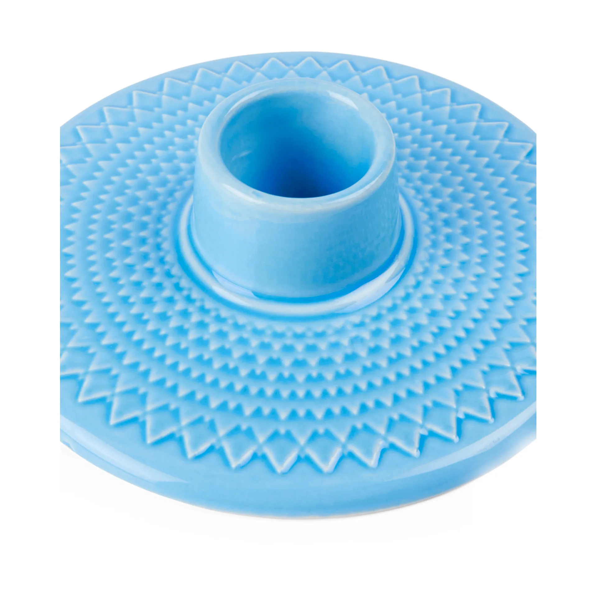Rhombe ljusstake 3 cm, Blå Lyngby Porcelæn