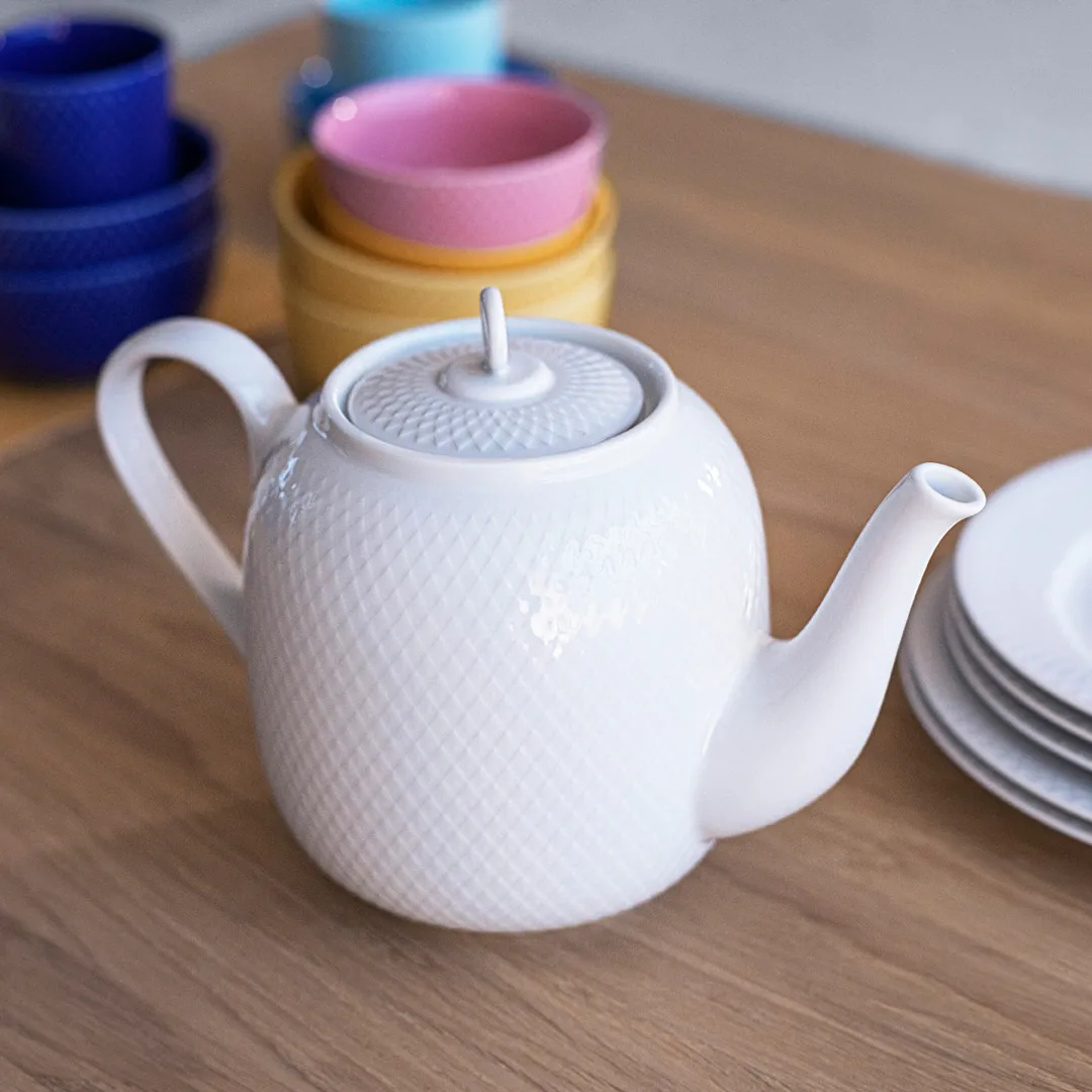 Rhombe mugg utan öra 33 cl, Mörkblå Lyngby Porcelæn