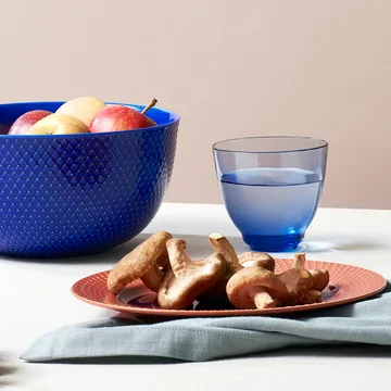 Rhombe serveringsskål Ø22 cm - Mörkblå - Lyngby Porcelæn