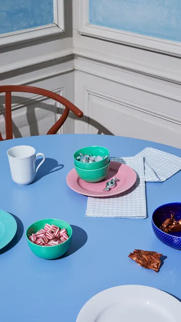Rhombe skål Ø15,5 cm - Mörkblå - Lyngby Porcelæn