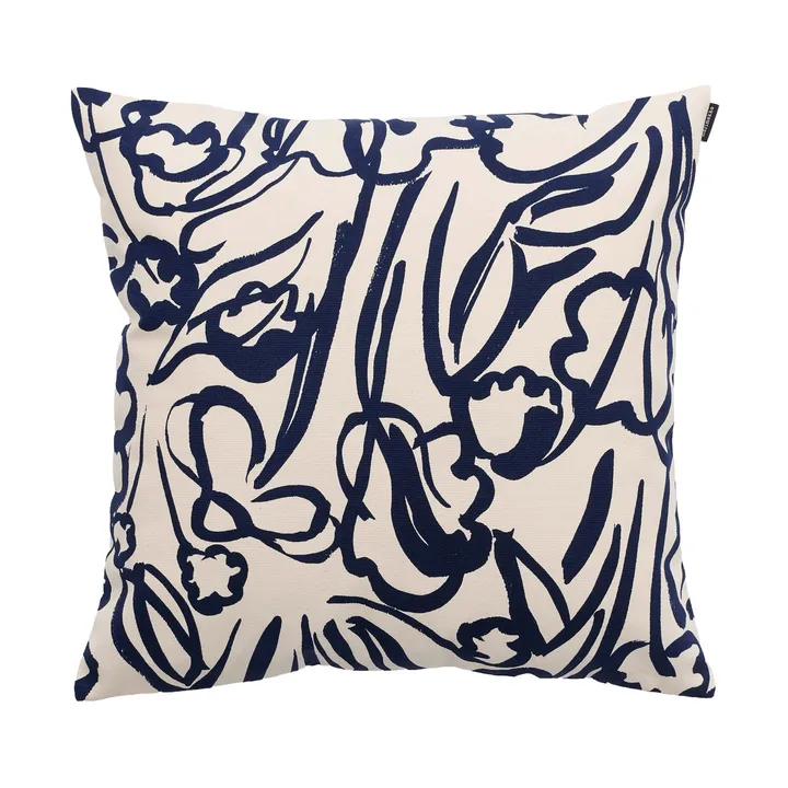 Ensikukat kuddfodral - Off white-dark blue, 50x50 cm - Marimekko