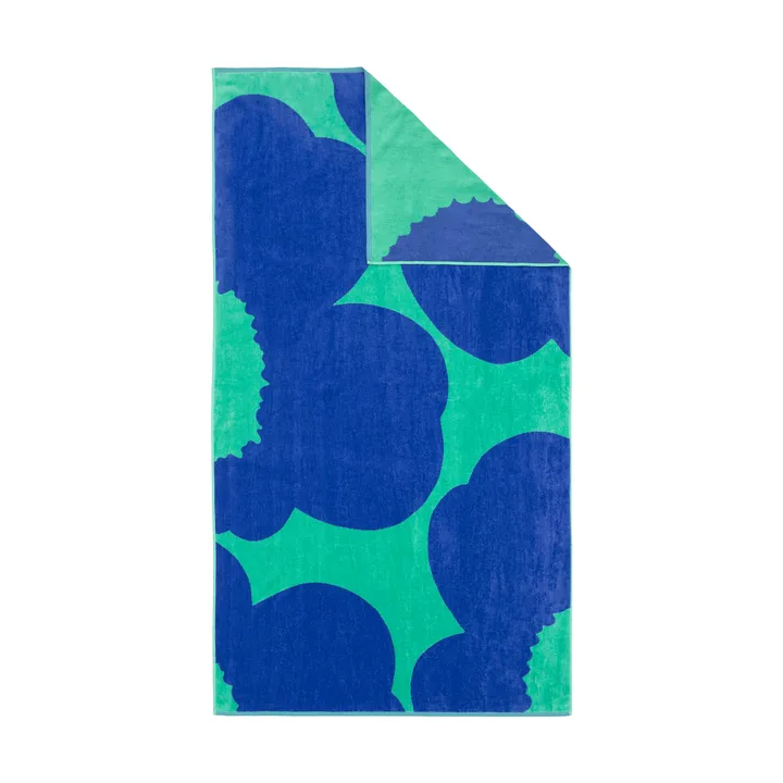 Iso Unikko badhandduk - Teal-blue, 100x180 cm - Marimekko