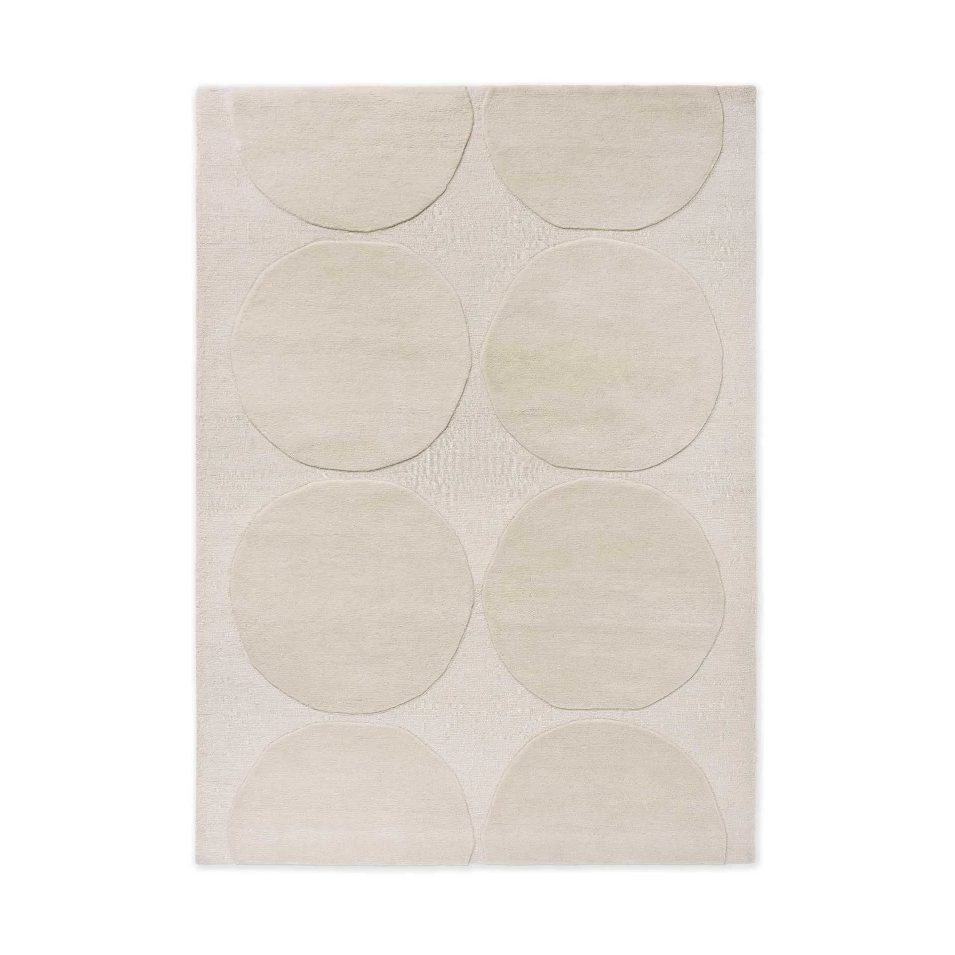 Isot Kivet ullmatta, Natural White, 140x200 cm Marimekko