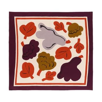 Kukasta Kukkaan duk - Hay-plum-bronze-terracotta, 140x140 cm - Marimekko