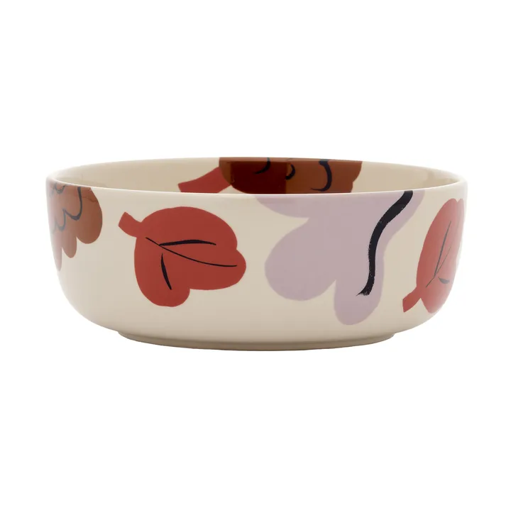 Kukasta Kukkaan skål - Stoneware-plum-bronze-terracotta, 40 cl - Marimekko
