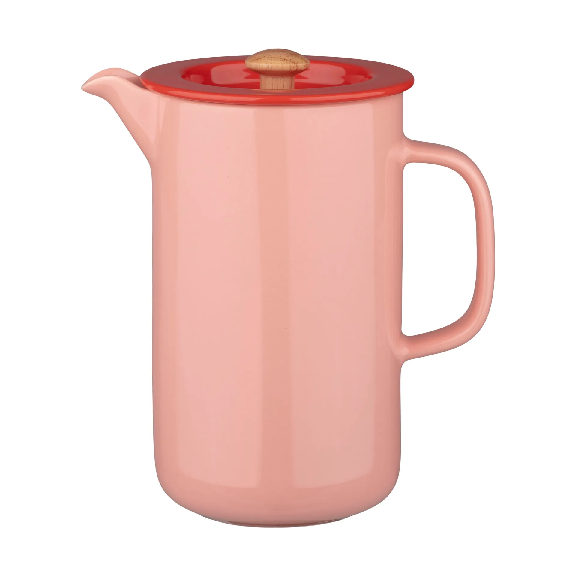 Oiva presskanna, Salmon red-tomato red Marimekko