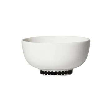 Oiva Räsymatto skål 3 dl - svart-vit - Marimekko