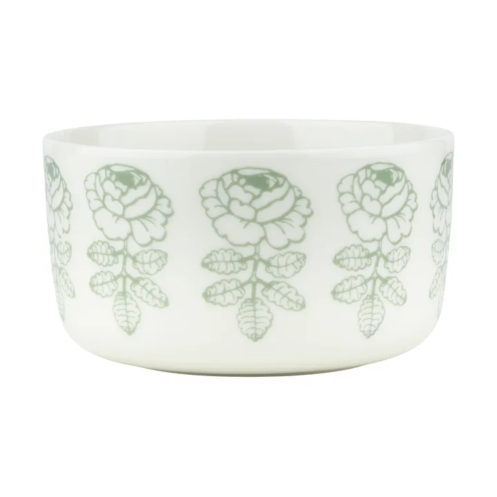 Oiva Vihkiruusu skål - White, sage, 0,5 L - Marimekko