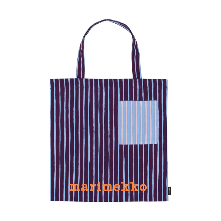 Piccolo tygpåse - Lila, med ficka, 43x44 - Marimekko
