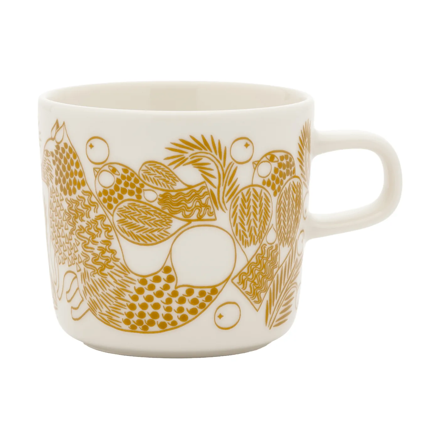Piirto Ketunmar kaffekopp, White-bronze brown, 20 cl Marimekko