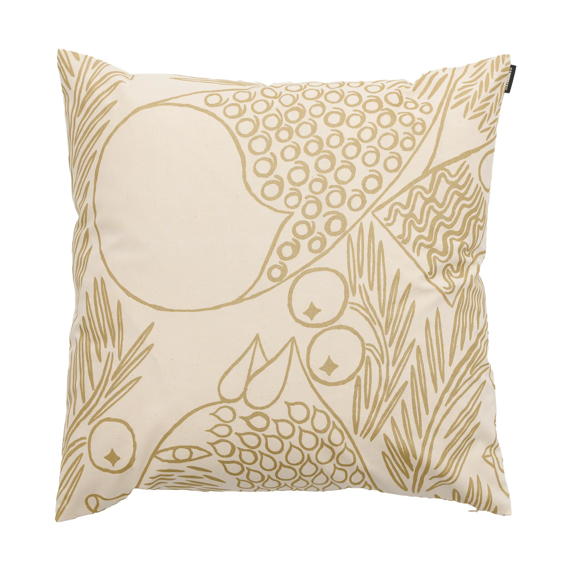 Piirto Ketunmarja kuddfodral, Off white-gold, 50x50 cm Marimekko